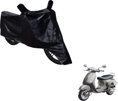 NIKS Two Wheeler Cover for Universal For Bike(Vespa VXL, Black)