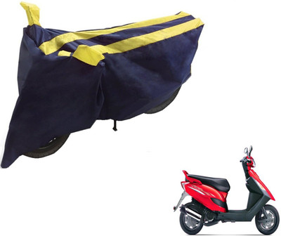 NIKS Two Wheeler Cover for Bajaj(Black, Yellow)