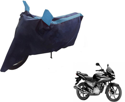 NIKS Two Wheeler Cover for Honda(CBF, Black, Blue)
