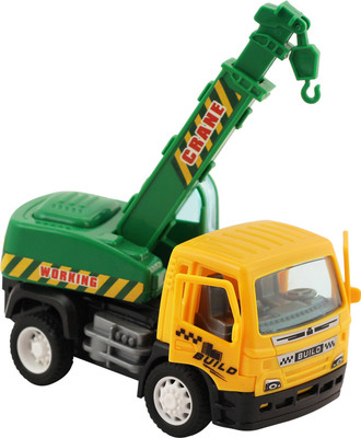 

Miss & Chief Pull Back Engineering Construction City Metro Crane | Opening Doors | Construction Vehicles Miniature Scaled Models Dinky Cars(Yellow, Green), Green;yellow