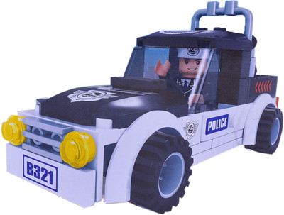 

Jusplay Police construction role play set(Blue and White)