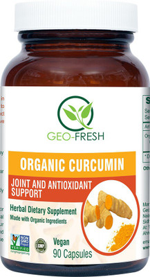 Geo-Fresh Organic Curcumin (Turmeric) Capsules (500MG)(500 mg)