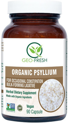 

Geo-Fresh Organic Psyllium Whole Husk Capsules (500MG)(500 mg)