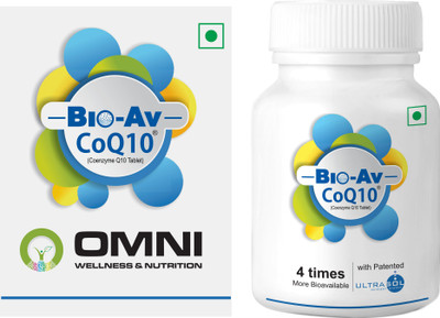 

Bio-AV CoQ10 with Highly Bioavailable Coenzyme Q10 tablets for Heart and Fertility Health(30 No)