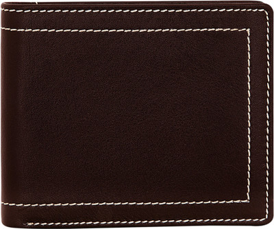 

POLLSTAR Men Brown Genuine Leather Wallet(9 Card Slots)