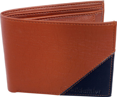 

Wildantler Men Multicolor Artificial Leather Wallet(3 Card Slots), Black;tan