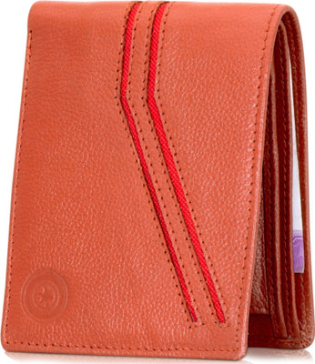

POLLSTAR Men Tan Genuine Leather Wallet(6 Card Slots)