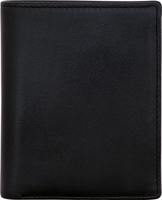 

POLLSTAR Men Black Genuine Leather Wallet(9 Card Slots)