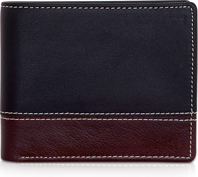 

POLLSTAR Men Black Genuine Leather Wallet(6 Card Slots)