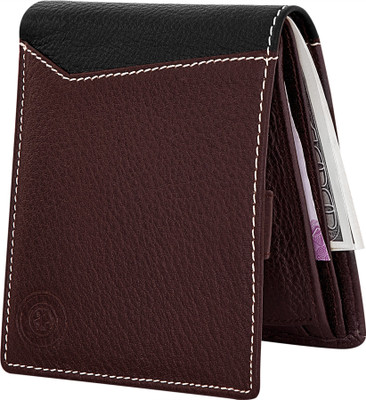 

POLLSTAR Men Brown Genuine Leather Wallet(8 Card Slots)