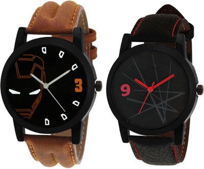 KNACK 02S01P150 professional leather belt stylish and attractive couple Watch - For Men Flipkart