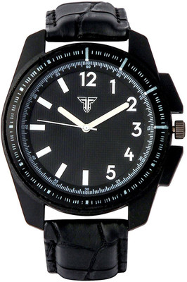 

Traktime Marine Analogue Complete Black Round Dial Leather Strap Watch - For Men