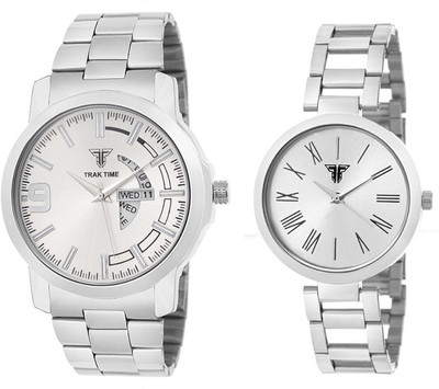 Traktime Couple wrist watch combo set Valentine day Gifts - Couple Watch - For Couple
