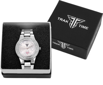 

Traktime Iconic Analogue Silver Dial & Silver Metal Strap Watch - For Women