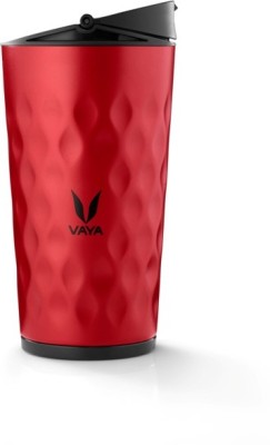 Vaya Drynk Red Thermosteel Water bottle with Sipper lid - 350 ml Water Bottle(Set of 1, Red)