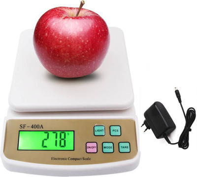 

Rorian Upto 10kg Vegetable Kitchen SF 400A Adapter Weighing Scale (Off-White) Weighing Scale(Off White)