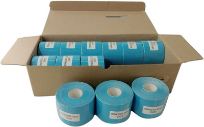 

kinesio physio tape blue 12 rolls( 5cm/5m) Adhesive Band Aid(Set of 12)