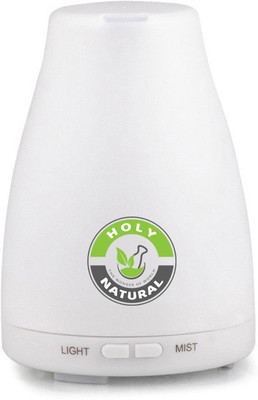 

Holy Natural Essential oil Ultrasonic Humidifier Mist Control Aromatherapy Diffuser with 7 Color Changing LED Lights for Office/Home Portable Room Air Purifier(White)