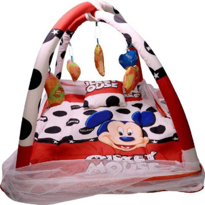 

Chinmay Kids Baby Play Gym With Mosquito Net (Mickey Mouse) Play Gym Play Gym For baby(Fabric, Red)