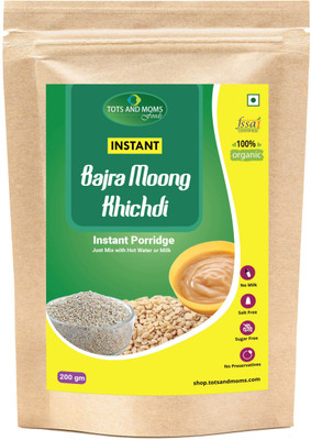 

TOTS AND MOMS Instant Bajra Moong Khichdi Cereal(200 g, 6)