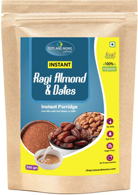 

TOTS AND MOMS Instant Ragi Almond & Dates Cereal(200 g, 8)