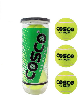 

Cosco All Court ( Pack of 9 Tennis Ball ) Tennis Ball(Pack of 9, Green)
