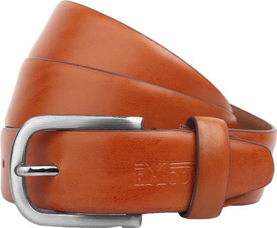 

eXcorio Men Formal Tan Genuine Leather Belt