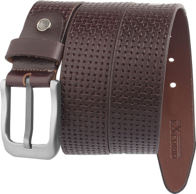

eXcorio Men Formal Brown Genuine Leather Belt