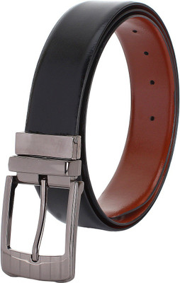 

SeeandWear Men Formal Black Genuine Leather Reversible Belt
