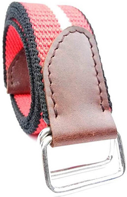 

Naazo Men & Women Red, Black, White Fabric Belt, Red 08