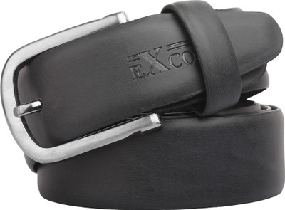 

eXcorio Men Formal Black Genuine Leather Belt