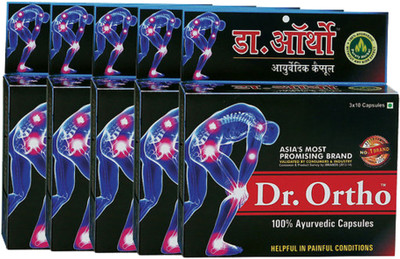

Dr. Ortho AYURVEDIC PAIN RELIEF CAPSULES (30 Caps in each pack) (Pack of 5) Capsules(150 g)