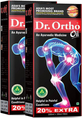 Dr. Ortho AYURVEDIC JOINT PAIN MASSAGE Oil (Pack of 2) Liquid(2 x 120 ml)