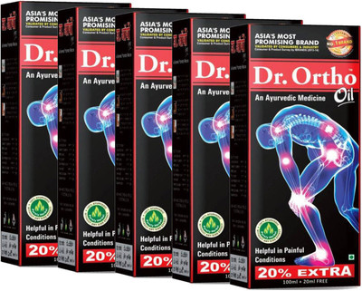 Dr. Ortho AYURVEDIC JOINT PAIN MASSAGE Oil (Pack of 5) Liquid(600 ml)