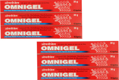Cipla OMNIGEL 30 GM (PACK OF 6) Gel(30 g)
