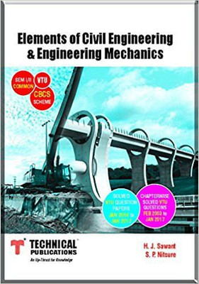 Elements of Civicl Engineering & Engineering Mechanics 1/2(English, Paperback, SEEMA KEDAR, S.P. Nitsure)
