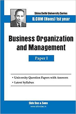 Business organization and management B.com(H)(English, Hardcover, Shiv Das)