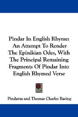 Pindar In English Rhyme(English, Paperback, Pindarus Thomas Charles)