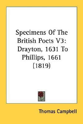 Specimens Of The British Poets V3(English, Paperback, Campbell Thomas)