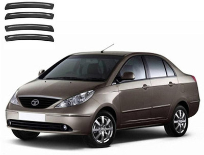 CARIZO PP (Polypropylene) Car Bumper Guard(Black, Pack of 4, Tata, Indica)