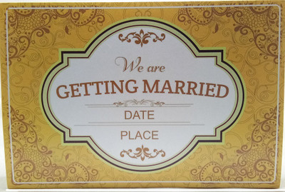 

Chocodusk Personalized Wedding Invitation with Chocolate Box, 250 grams (18.5x27x3 Cm) pack of 6, Yellow Design Truffles(Pack of 6, 250 g)