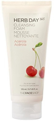 

The Face Shop Herb Day Cleansing Cleansing Foam (Acerola) 170ml/Made in Korea Cleanser(70 g)