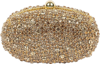 

The Indian Handicraft Store Party Gold Clutch