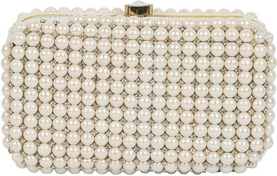 

The Indian Handicraft Store Party White Clutch