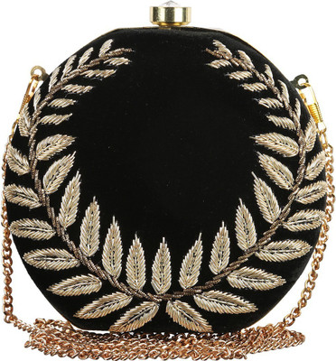 

The Indian Handicraft Store Party Black Clutch