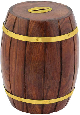 

Aafiya handicrafts Af0208 Coin Bank(Brown)