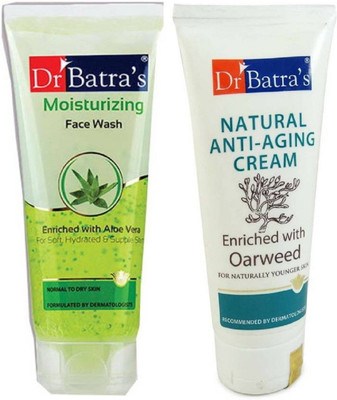 

Dr. Batra's Natural Anti-Aging Cream & Moisturizing Face Wash(Set of 2)