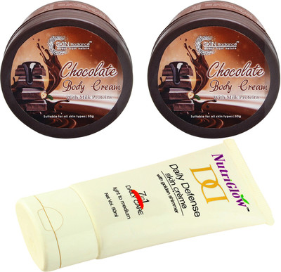 

NutriGlow Combo of Daily defense Cream with two Skin Radiance Chocolate body cream(Set of 1)