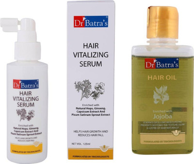 

Dr. Batra's Hair Vitalizing Serum & Hair Oil Jojoba(Set of 2)