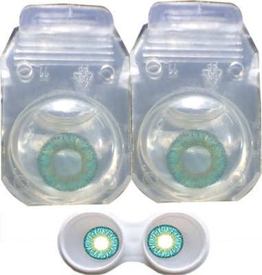 

Iconic Eye sexy turquoise Monthly Contact Lens(0.00, turquoise, Pack of 2)